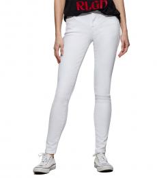True Religion Optic White Halle Super Skinny Stretch Jeans