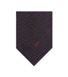 Moschino Black Pin Dot Signature Tie