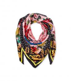 Multicolor Couture Skull Printed Scarf