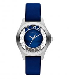 Marc Jacobs Blue Henry Skeleton Watch