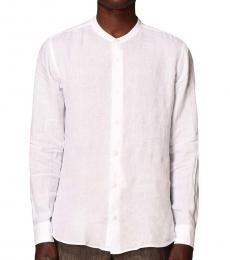 Ermenegildo Zegna White Washed Linen Shirt