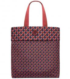 Tory Burch Tuscan Cherry Packable Geo Large Tote