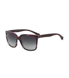 Emporio Armani Violet Grey Gradient Sunglasses