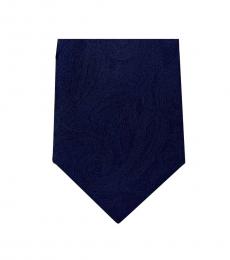 Michael Kors Navy Classic Paisley Slim Silk Tie
