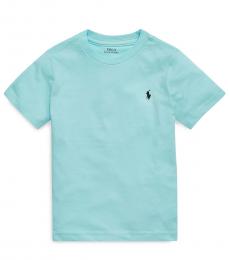 Ralph Lauren Little Boys Island Aqua Crewneck T-Shirt