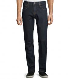 7 For All Mankind Rinse Textured Straight-Fit Jeans