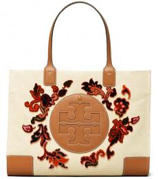 Tory Burch Ivory Mountain Paisley Ella Large Tote