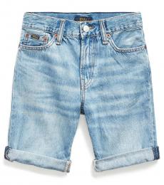 Ralph Lauren Boys Calhoun Wash Sullivan Slim Denim Shorts