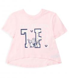 True Religion Little Girls Light Pink Short-Sleeve T-Shirt