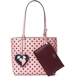 Kate Spade Pink Arch Love Birds Reversible Large Tote