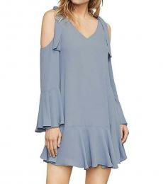 BCBGMaxazria Chambray Cold Shoulder Party Dress