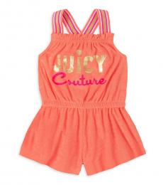 Juicy Couture Little Girls Pink Terry Romper