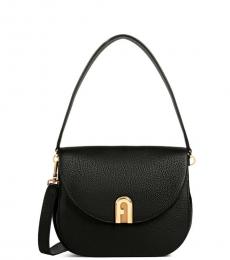 Furla Black Sleek Small Shoulder Bag