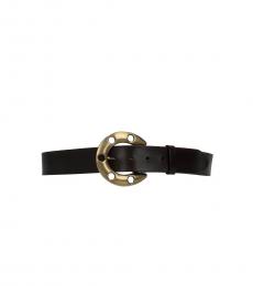 Dolce & Gabbana Brown Shiny Buckle Belt