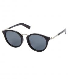 Silver Black Retro Sunglasses