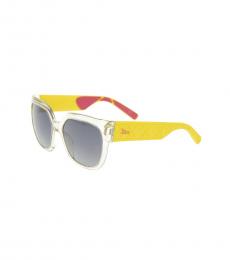 Yellow Oversized Cat Eye Sunglasses