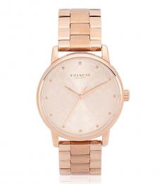Rose Gold Dial Watch