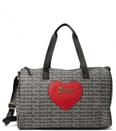 Juicy Couture Black Forget Me Not Large Duffle Bag