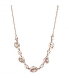 Rose Gold Crystal Collar Necklace