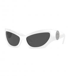 Versace White Grey Cat Eye Sunglasses