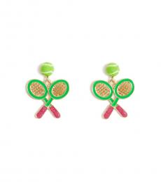 J.Crew Green Tennis Earrings