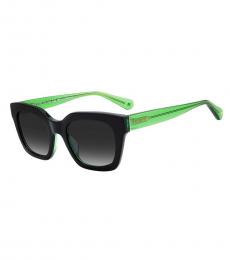 Kate Spade Black Green Square Sunglasses