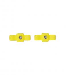 Marc Jacobs Yellow Bow Tie Stud Earrings