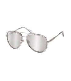 Just Cavalli Silver Aviator Sunglasses