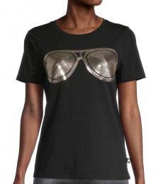 Karl Lagerfeld Black Foil Graphic T-Shirt