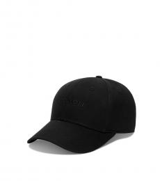 Coach Black Embroidered Logo Baseball Hat