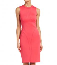Calvin Klein Light Pink Seamed Sheath Dress