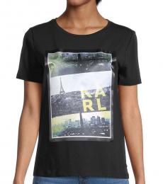 Karl Lagerfeld Black Graphic T-Shirt