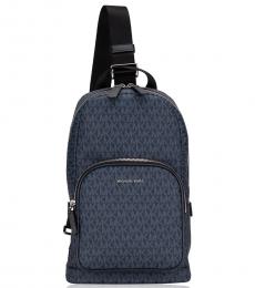 Michael Kors Navy Blue Cooper Large Backpack