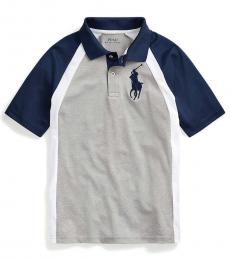 Ralph Lauren Boys Andover Heather Big Pony Performance Polo