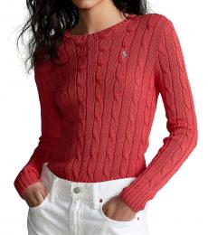 Ralph Lauren Red Cotton Sweater
