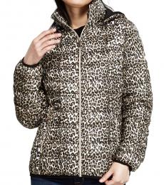 Michael Kors Leopard Mulberry Packable Short Jacket