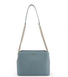 Furla Light Blue Tessa Small Shoulder Bag
