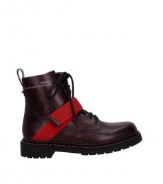 Valentino Garavani Violet Ankle Leather Boots