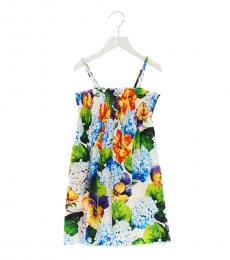Dolce & Gabbana Girls Multicolor Ortensie Dress