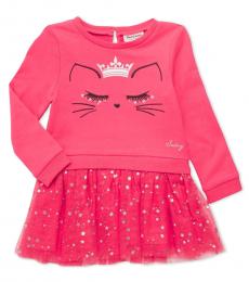 Juicy Couture Little Girls Pink Embroidered Dress