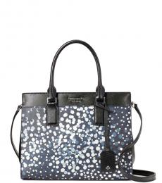 Kate Spade Black Dotted Cameron Medium Satchel