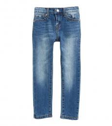 7 For All Mankind Little Girls Blue Super Skinny Jeans
