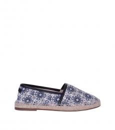 Dolce & Gabbana Blue Monkey Printed Espadrilles