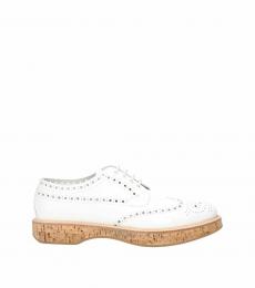 Church's White Perforated Lace Ups