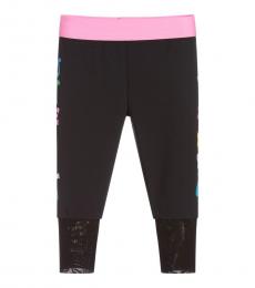 Stella McCartney Girls Black Side Logo Leggings