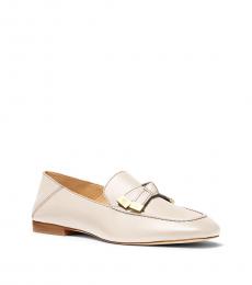 Michael Kors Light Cream Ripley Leather Loafers