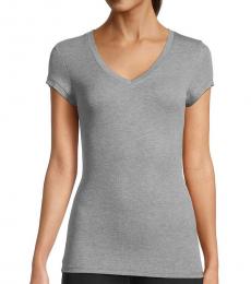 Grey Liana V-Neck T-Shirt