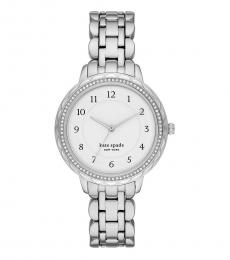 Kate Spade Silver Crystal White Dial Watch