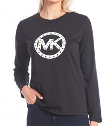 Michael Kors Black Crewneck Long sleeves T-Shirt