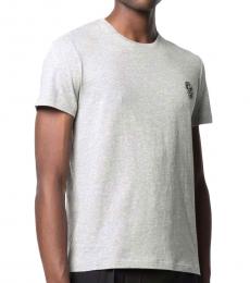 Alexander McQueen Grey Front Logo T-Shirt